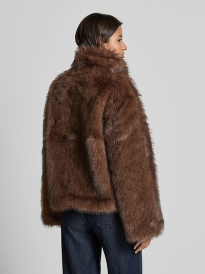 Neo Noir Jacke aus Kunstfell Modell 'Stephanie' Mittelbraun 5