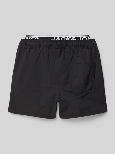 Jack & Jones Badehose mit elastischem Logo-Bund Modell 'MAUI' Black 3