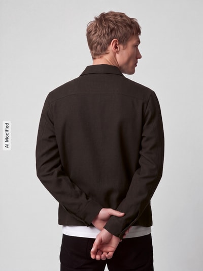 s.Oliver BLACK LABEL Blouson mit durchgehendem Reißverschluss Dunkelbraun 5