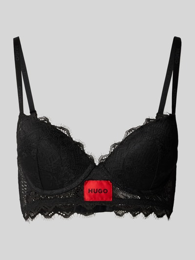 HUGO Schalen-BH mit Spitzenbesatz Modell 'RED LABEL' Black 1