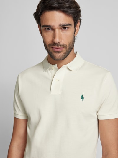 Polo Ralph Lauren Poloshirt mit Label-Stitching Offwhite 3