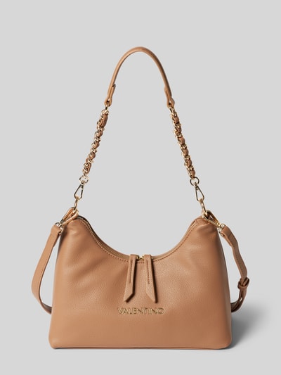 VALENTINO BAGS Torebka z aplikacją z logo model ‘ARCADIA’ Camel 1