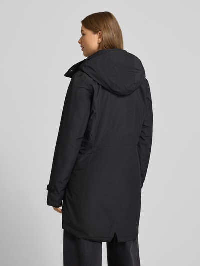 Didriksons Parka met afneembare capuchon, model 'INDRA' Zwart - 5