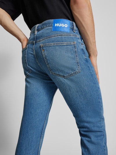 Hugo Blue Regular Fit Jeans im 5-Pocket-Design Modell 'Ash' Blau 3