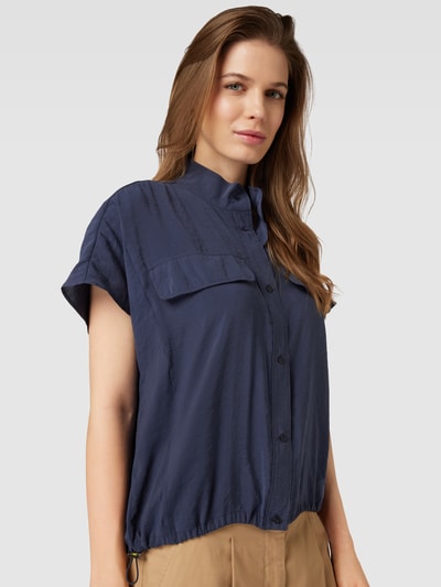 Armedangels Blouse met kapmouwen, model 'BAHAAREH' Marineblauw - 3