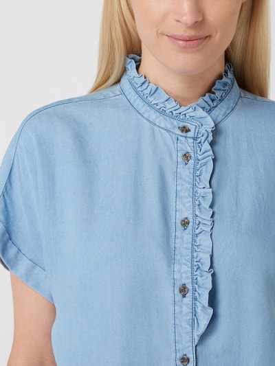 FREE/QUENT Bluse aus Lyocell Modell 'Rosie' Jeansblau 3