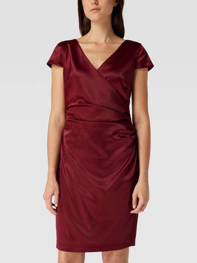 Paradi Cocktailkleid in Wickel-Optik Rot 4