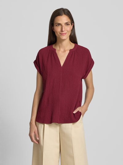 s.Oliver RED LABEL Bluzka o luźnym kroju z mieszanki wiskozy Wiśniowy 4