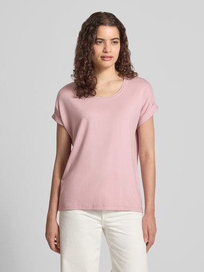 ONLY Regular Fit T-Shirt aus Viskose-Mix Modell 'MOSTER' Rosa 4