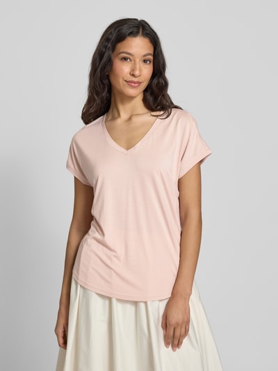 Tom Tailor Denim Loose Fit T-Shirt aus aus Viskose-Mix Rosa 4