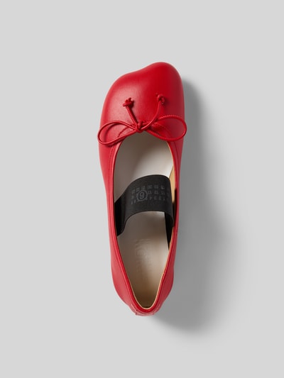 MM6 Maison Margiela Ballerinas mit Schnürverschluss Rot 3