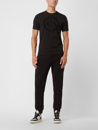 ARMANI EXCHANGE Regular fit T-shirt met logo  Zwart - 1