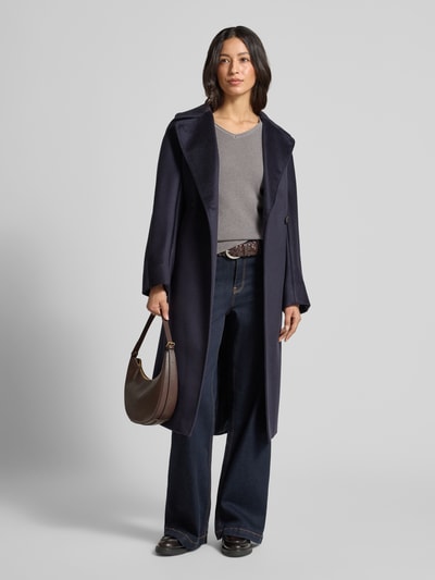 Christian Berg Woman Gebreide pullover met V-hals Middengrijs gemêleerd - 1