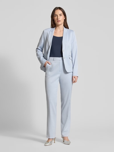s.Oliver BLACK LABEL Regular Fit Weite Hose aus Viskose-Mix Bleu 1