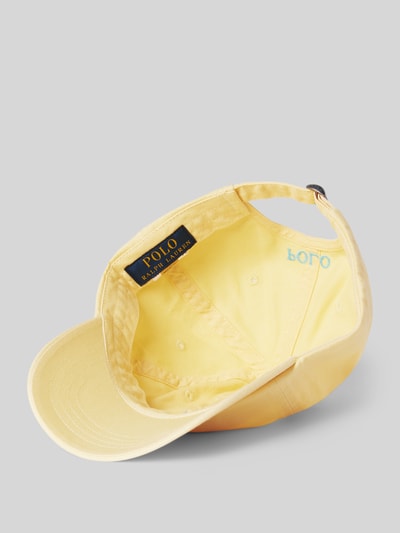 Polo Ralph Lauren Basecap mit Logo-Stitching Hellgelb 2