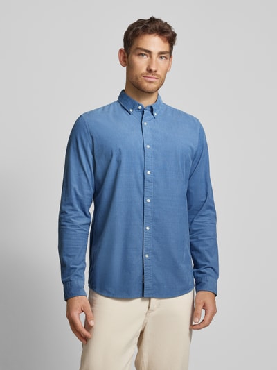 MCNEAL Freizeithemd mit Button-Down-Kragen Jeansblau 4