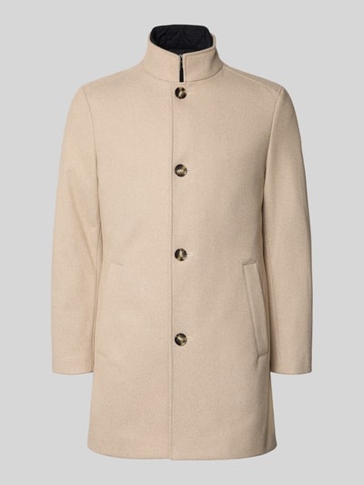 MCNEAL Lange jas met opstaande kraag en steekzakken Beige - 2