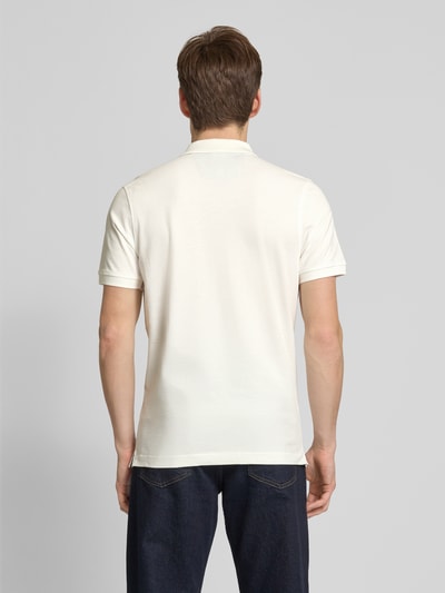 Lerros Poloshirt met labelstitching Offwhite - 5