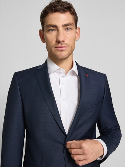 ROY ROBSON Slim Fit Anzug aus Woll-Mix in unifarbenem Design Marine 3