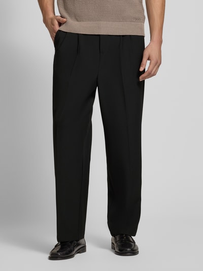 Casual Friday Straight Fit Hose mit Viskose-Anteil Modell 'Grant' Black 4