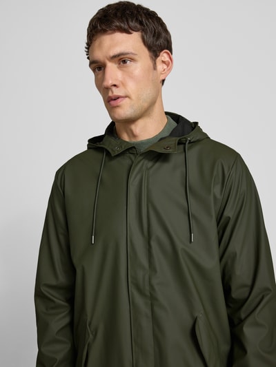 RAINS Parka mit Kapuze Oliv 3