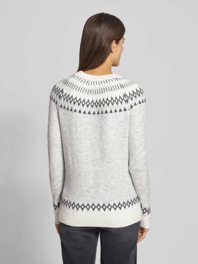 Apricot Sweter z dzianiny z prążkowanymi wykończeniami Srebrny 5