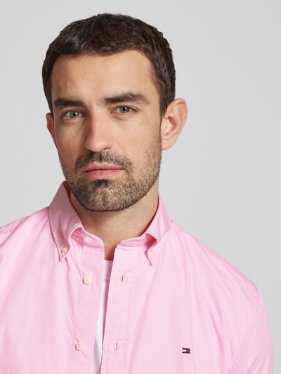 Tommy Hilfiger Regular Fit Freizeihemd mit Button-Down-Kragen Modell 'FLEX' Rosa 3