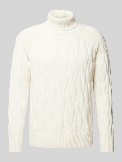 SELECTED HOMME Strickpullover mit Rollkragen Modell 'CALLO' Offwhite 2