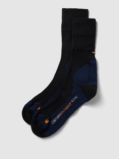 camano Socken mit Label-Print im 2er-Pack Marine 1