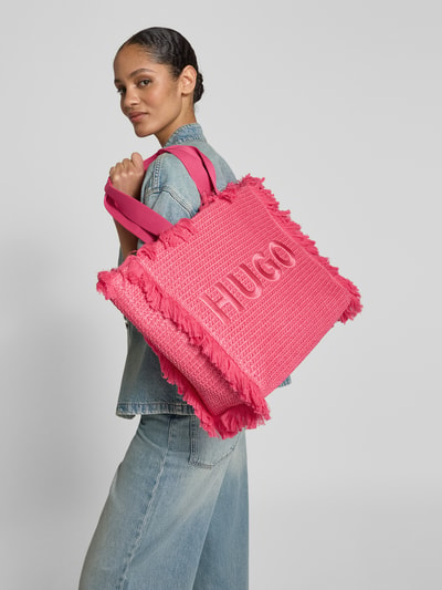 HUGO Handtasche mit Fransen Modell 'Becky' Pink 1