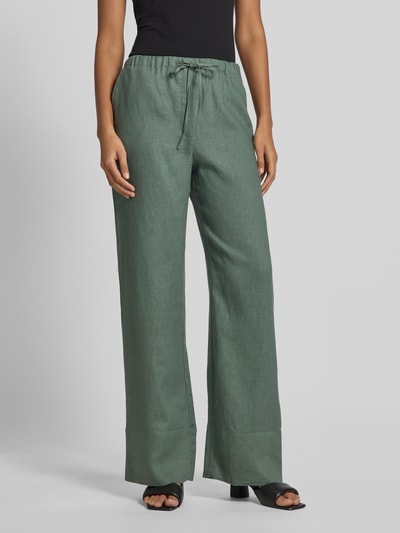 MANGO Wide Leg Stoffhose mit Eingrifftaschen Modell 'MUSGO' Schilf 4