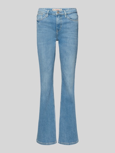 Produktfoto, Flared Jeans mit 5-Pocket-Design von Guess, niebieski, bawełniany miks ze stretchem, szerokość w rozmiarze 27/32: 38 cm, długość nogawki 80 cm