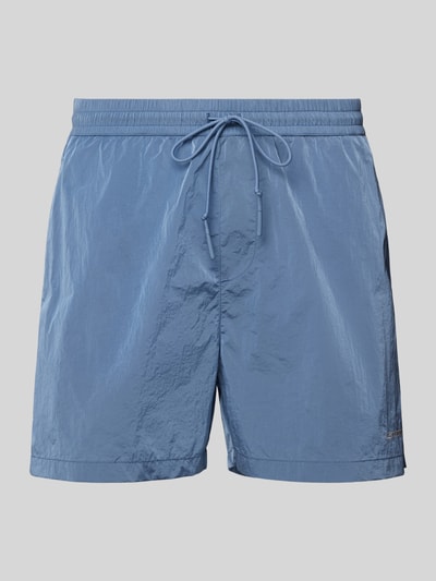 Carhartt Work In Progress Shorts mit elastischem Bund Modell 'FLINT' Rauchblau 1