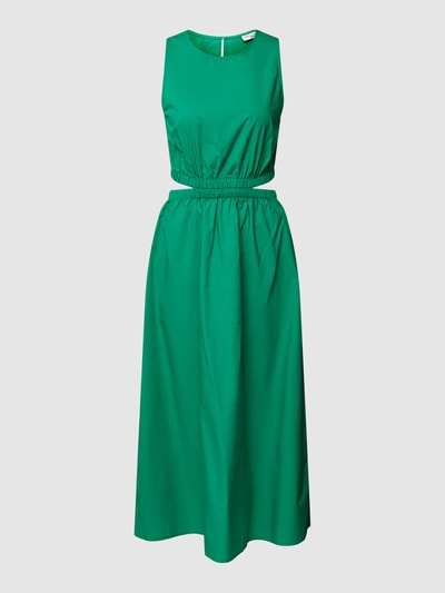Marc O'Polo DENIM Knielanges Kleid mit Cut Out an der Taille Gruen 2