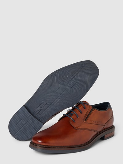 bugatti Derby schoenen met labelopschrift, model 'Maik Exko' Cognac - 3