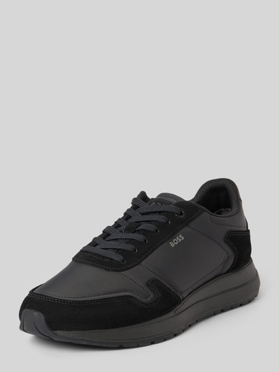 BOSS Sneaker mit Veloursleder-Details Modell 'Vinston_Runn_nysd' Black 1