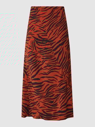 CATWALK JUNKIE Maxirock aus Viskose mit Animal-Print Schwarz 2