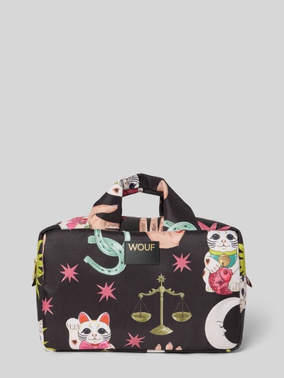 WOUF Kosmetiktasche mit Logo-Patch Modell 'Fortuna' Black 1