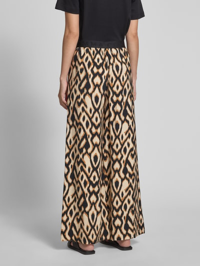 COMMA Relaxed Fit Marlenehose aus Viskose-Mix mit elastischem Bund Black 5
