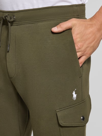 Polo Ralph Lauren Slim fit sweatpants met cargozakken Olijfgroen - 3