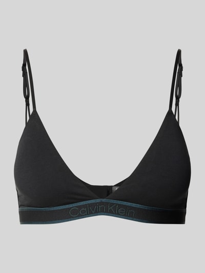 Calvin Klein Underwear Triangelbeha met elastische band met label Zwart - 1