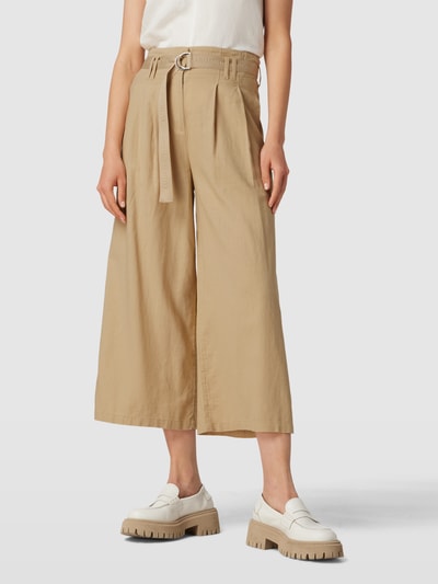 comma Casual Identity Culotte met riem Zand - 4