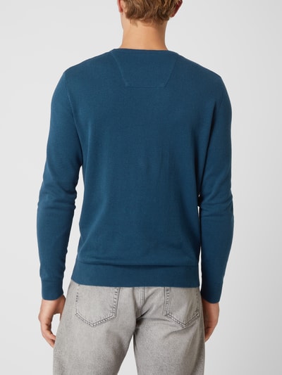 Tom Tailor Pullover aus Baumwolle Marine Melange 5