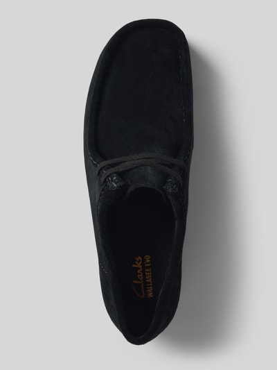 Clarks Schnürschuhe mit Gummisohle Modell 'Wallabee Evo' Black 3