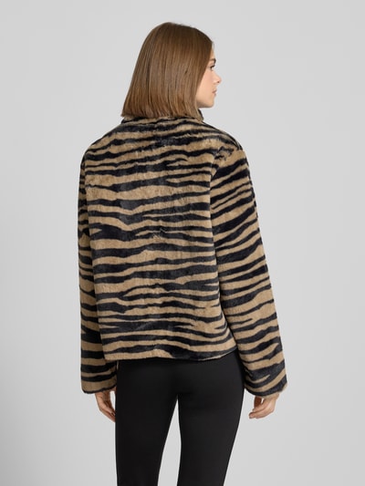 Noisy May Kurtka o kroju regular fit ze zwierzęcym nadrukiem na całej powierzchni model ‘Seoul’ Średniobrązowy 5