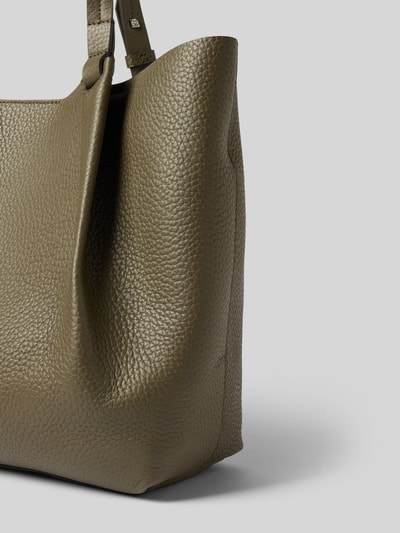 Marc O'Polo Shopper aus genarbtem Rindsleder Oliv 3