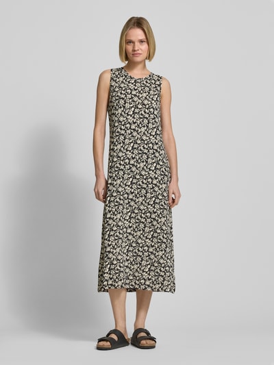 Marc O'Polo Relaxed Fit Jersey-Kleid aus Viskose-Mix mit Allover-Muster Black 4