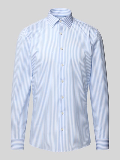 OLYMP No. Six Super Slim Fit Business-Hemd mit Knopfleiste Bleu 2