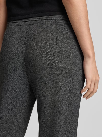 Christian Berg Woman Jogpants in Two-Tone-Machart mit Tunnelzug Black 3