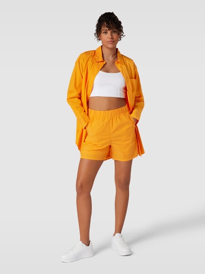 Tom Tailor Denim Shorts mit elastischem Bund Orange 1